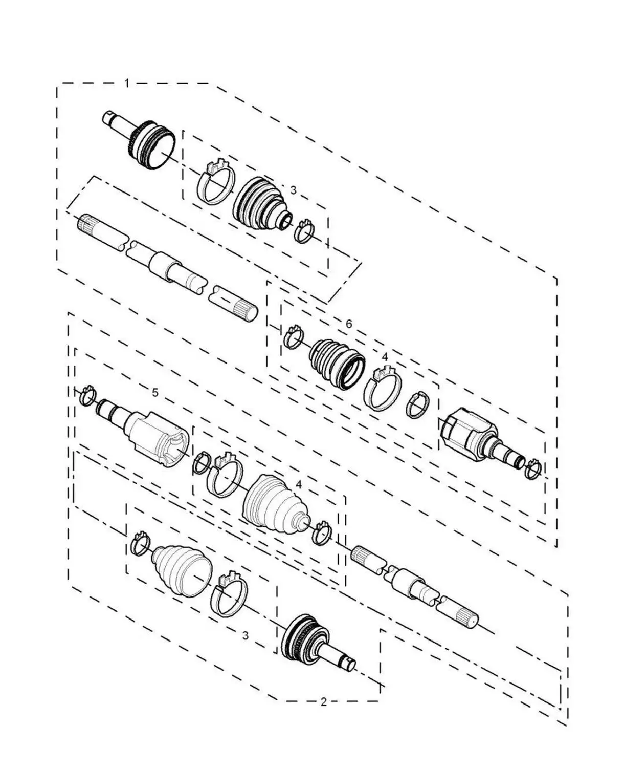 Drive shaft assy. left and right side with CV Joint / boot kits for Chinese SAIC ROEWE 350 MG3 MG5 Auto car motor part