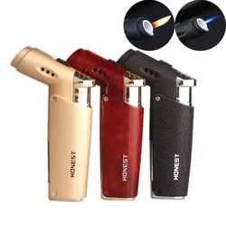 HONEST Table Jet Lighter Blue Flame Butane Torch Lighters Windproof Outdoor Cigarette Cigar Igniter