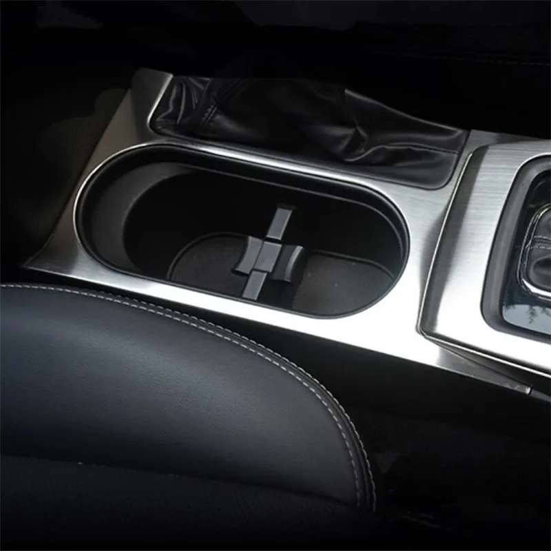 

Car Accessories Stainless Steel Water Cup Holder Gearbox Decorative trim Case For Subaru Forester 2013-2018 Car Accessories
