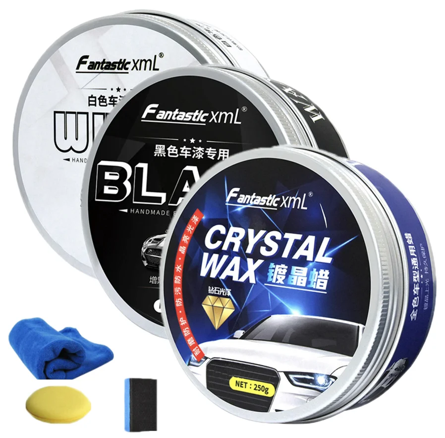 Car Polish Car Wax Crystal Plating Set Covering Paint Surface Coating Formula Hard Glossy Wax Layer Waterproof Film