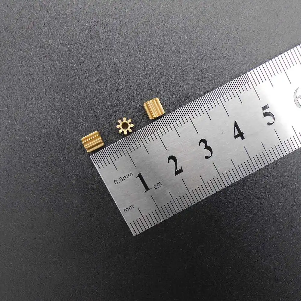 

50 шт./лот, 8T2 мм, 0,5 м, 82A, 8 зубьев, латунная цилиндрическая шестерня, 0,5 модуля, диаметр отверстия, 2 мм, 1,95 мм, плотный фитинг, 8 т, высота 5 мм, диаметр 5 мм