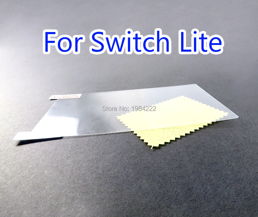 200pcs Protective film with Cleaning Cloth for Nintend Switch Lite Pet Film HD Protective Screen For NS switch lite