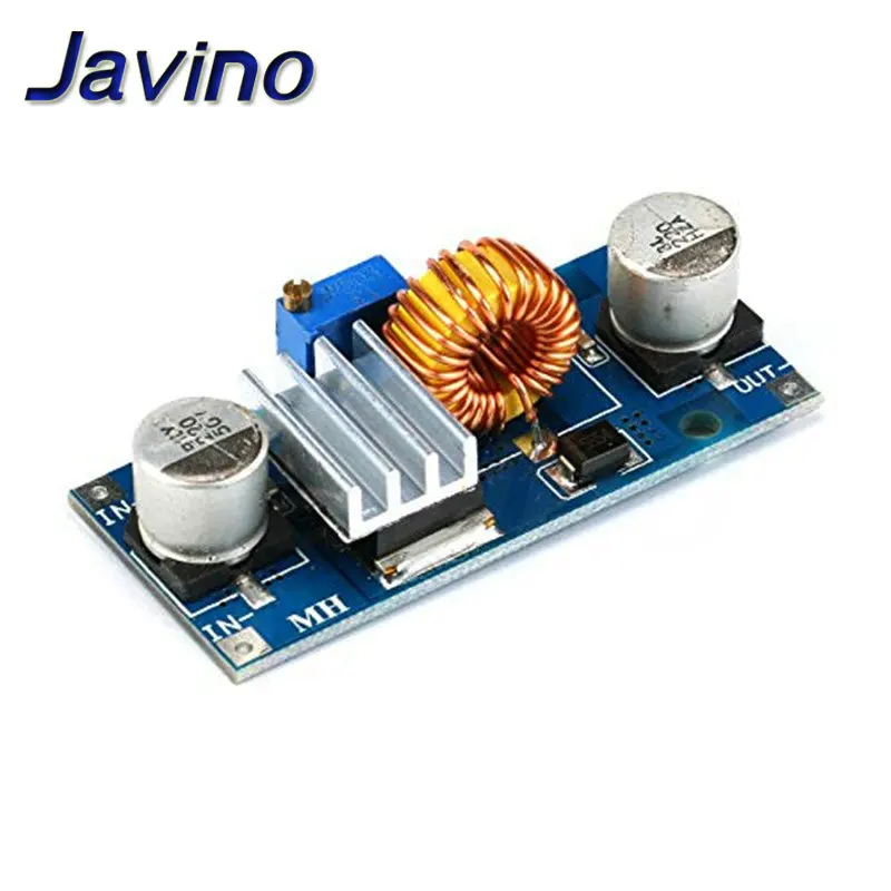 5A XL4015 DC-DC 4-38V to 1.25-36V 24V 12V 9V 5V Step Down Adjustable Power Supply Module LED Lithium Charger With Heat Sink diy