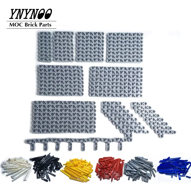 

80Pcs/lot Technical Arm Beam Liftarm Frame Connector Pin MOC Bulk Building Blocks Bricks Parts for EV3 Model Toy Children