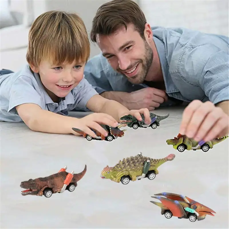 Pull Back Dinosaur Cars Toys Roadster Party Favors Games Dino Monster Race Go-Kart Gifts Birthday Supplies