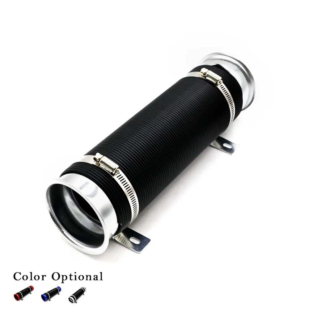 Car modification supplies telescopic tube ventilation tube intake air pipe 76MM expandable cold air intake kit