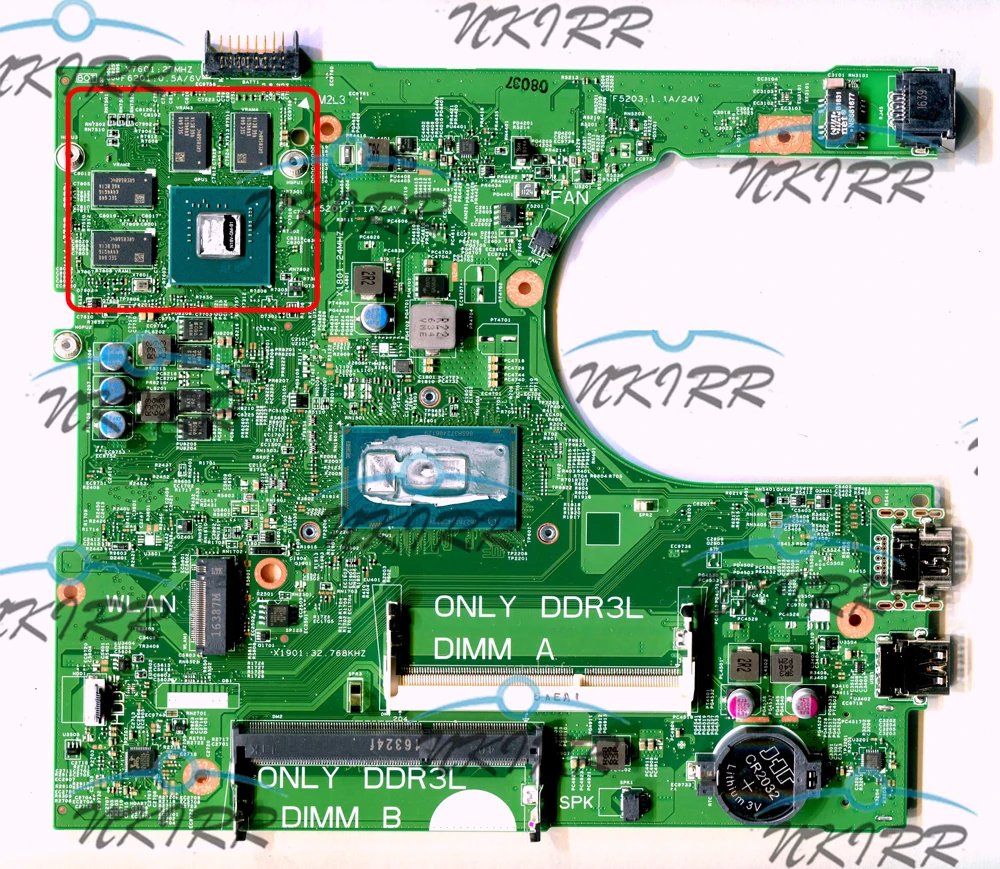 I5 I3 IRIS HSW/BDW 14216-1 1XVKN 6KTJF 5T16P K2WKN 42FX9 D8C93 NWJK1 98D3F N9CMY NPF8M MHDT2 for INSPIRON 3558 3458 Motherboard