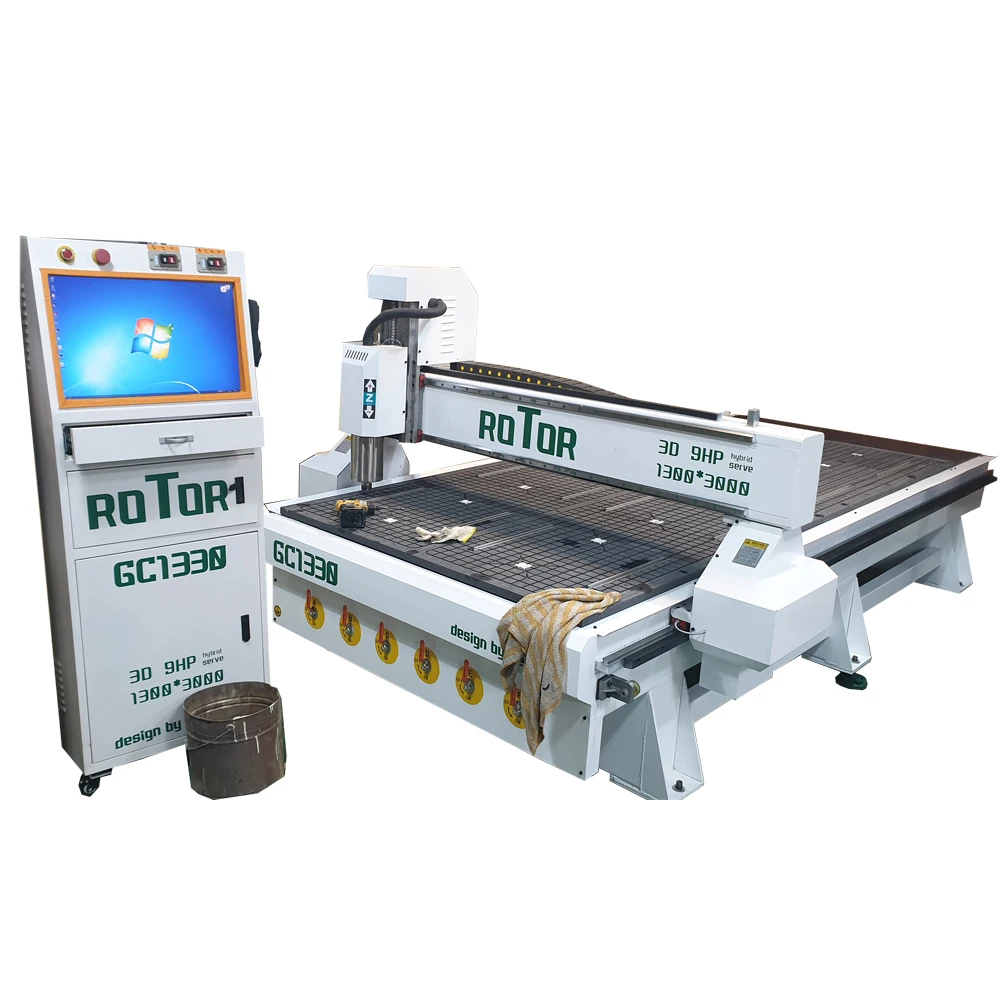 

High quality 3.0kw water cooled spindle cnc router machine ecnomic 1325 cnc wood milling machine