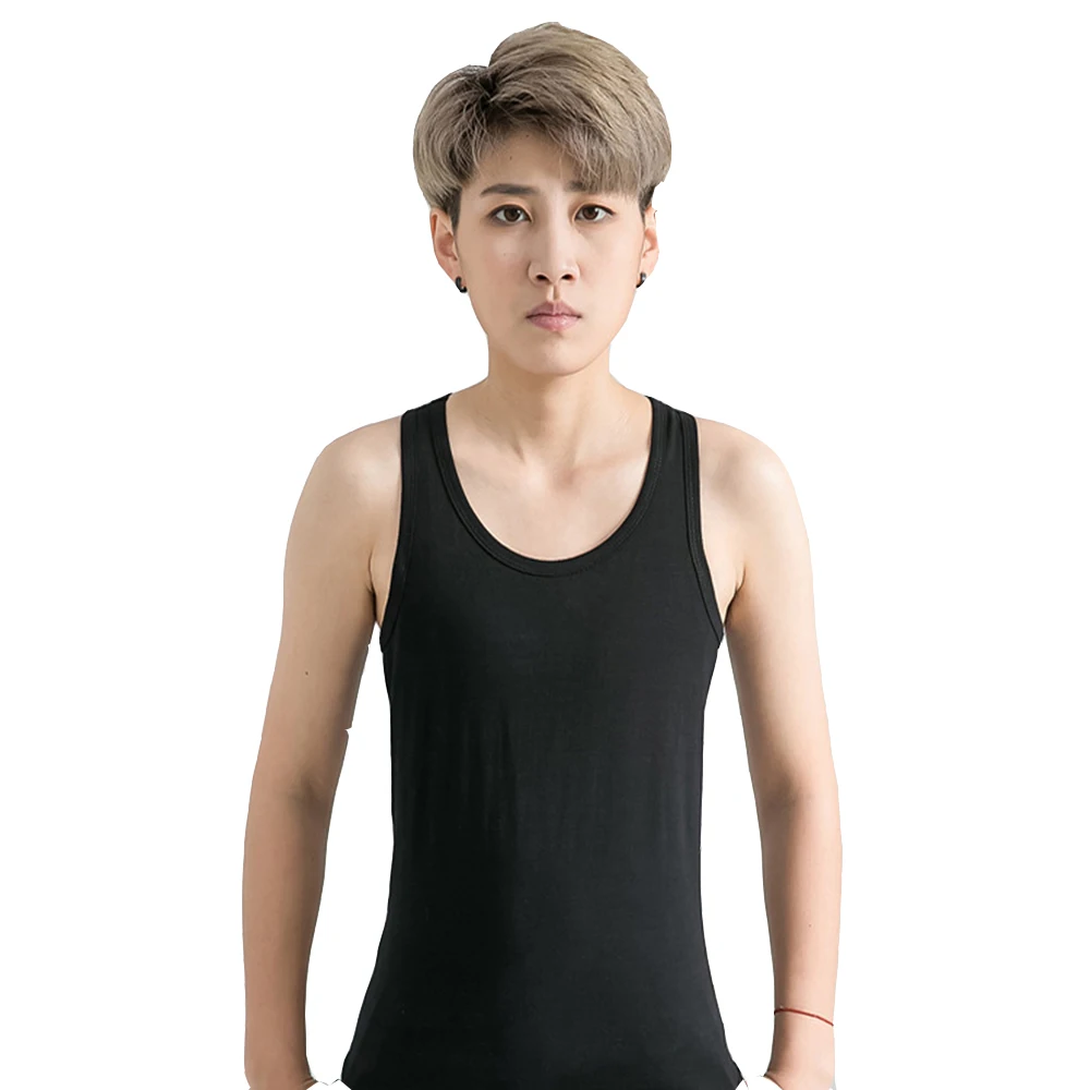 

S-5XL Women Trans Lesbian Flatten Chest Breast Binder Tomboy Les Cotton Long Casual Breathable Sport Hook Vest Tank Tops Bra