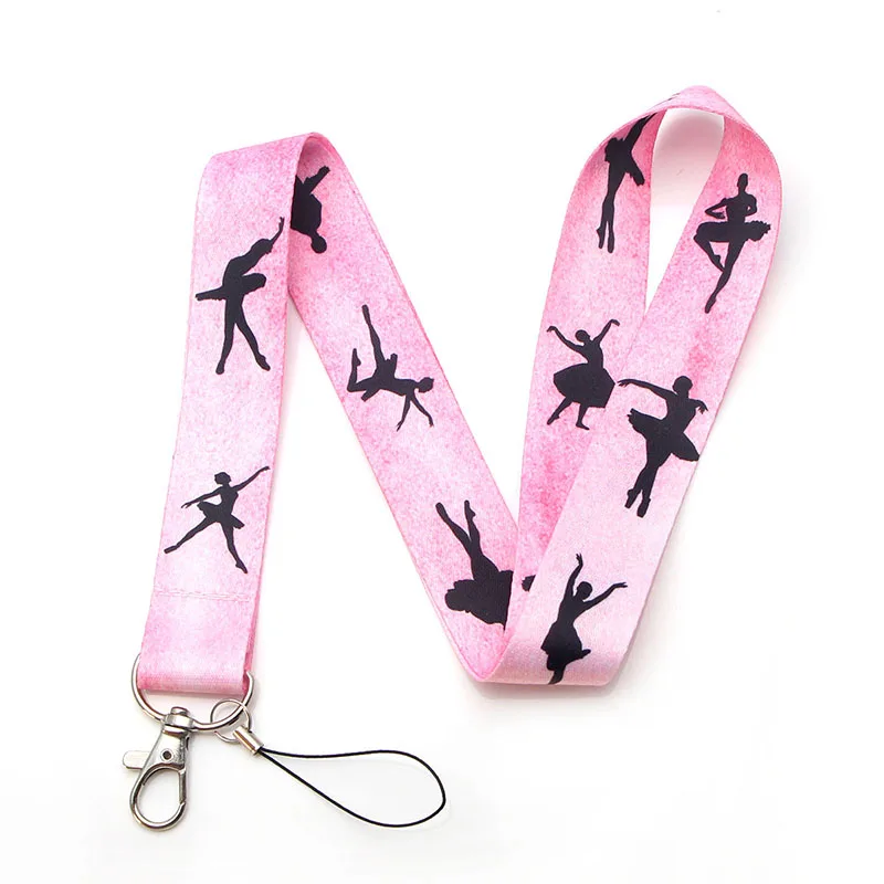 LX77 Ballet Lanyard For Keys Mobile Phone Hang Rope Keycord USB ID Card Badge Holder Keychain DIY Lanyards