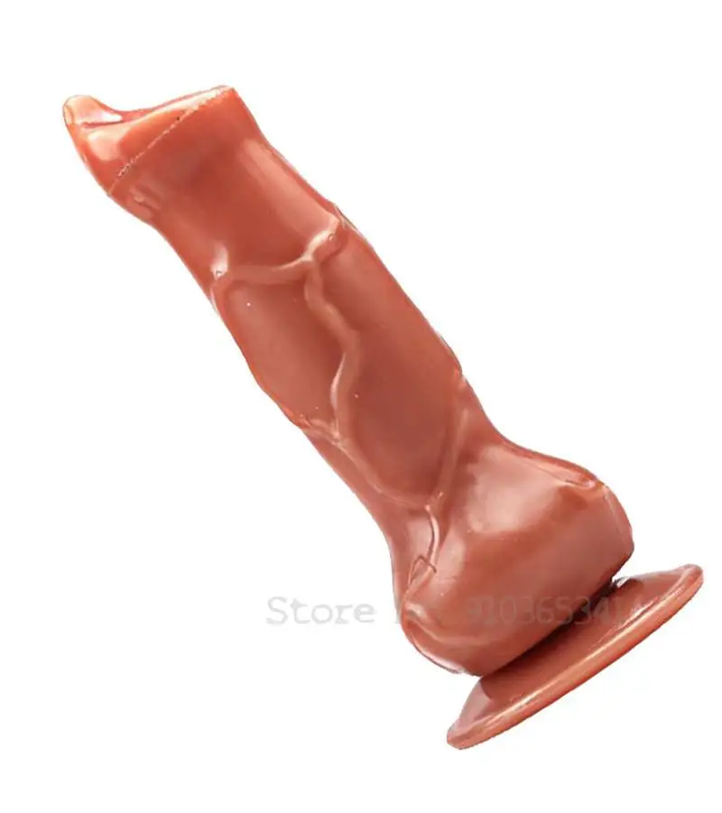 Big dog animal dildo, Realistic design with suction fake penis consoladores femenino, No vibrator anal dildos sex toys for woman