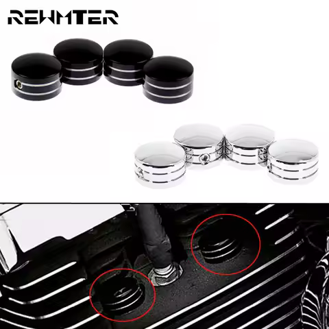 Spark Plug Cover Head Bolt Engine Screw Cap For Harley Twin Cam Touring 99-17 Sportster XL 883 1200 1986-2020 Softail Fatboy