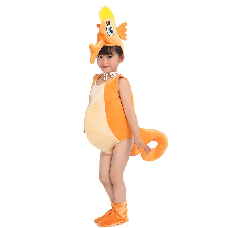 Baby Adult Halloween Easter Carnival Cosplay Costume Children's marine animal fish colorful sea horse cosplay