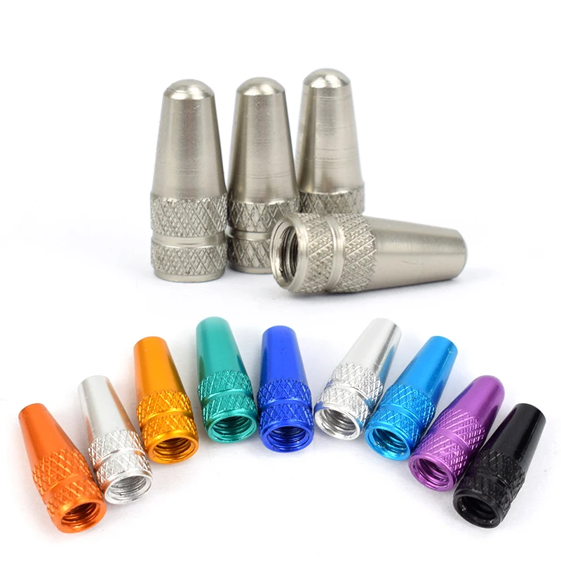 4/8pcs Aluminum Alloy Bicycle Tire FV Valve Cap MTB Road Bike Covered Protector Road MTB Tyre Dustproof Bike Presta Valve