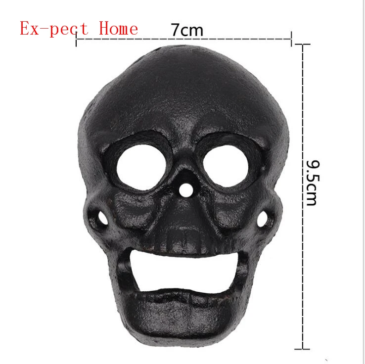 

96pcs/lot Wall Bottle Opener Skull Shaped Beer Opener Wall Mounted Bottle Opener with 2pcs Screw Kitchen Tool Home Bar Wall