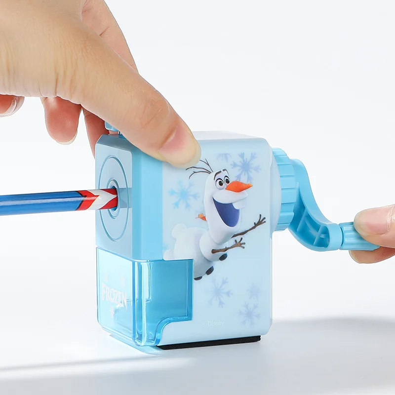 Disney Princess Elsa ดินสอ Sharpener การ์ตูน Marvel Iron Man รายการเครื่องเขียน Mickey Minnie ปากกามีด Art Sharpener ของขวัญ