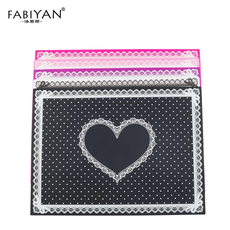 Nail Art Tips Practice Silicone Table Cover Mat Pad Point Lace Printing Coloring Polish Gel UV Washable Foldable Tools Manicure