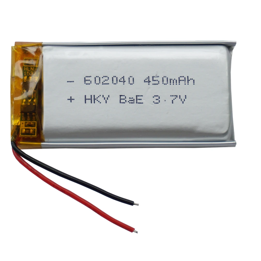 3.7 فولت 450 مللي أمبير 602040 قابلة للشحن بوليمر ليثيوم ليثيوم يبو بطارية شحن للسيارة كاميرا غس سات الملاحة مسجل قيادة DIY بها بنفسك سماعة