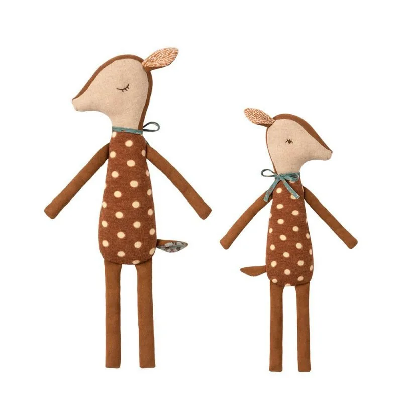 Mooie Bambi Herten Pop Kinderen Knuffel Baby Doek Comfort Pop Gevulde Rustgevende Speelgoed Verjaardagscadeau Meisje