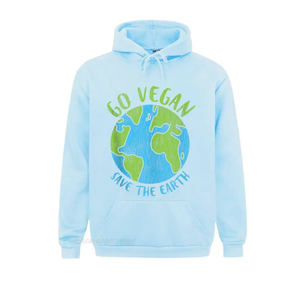 Sudadera con capucha Retro Vintage Go Vegan Save Climate Change, divertida Sudadera con capucha para el día de la tierra, nueva marca, sudaderas con