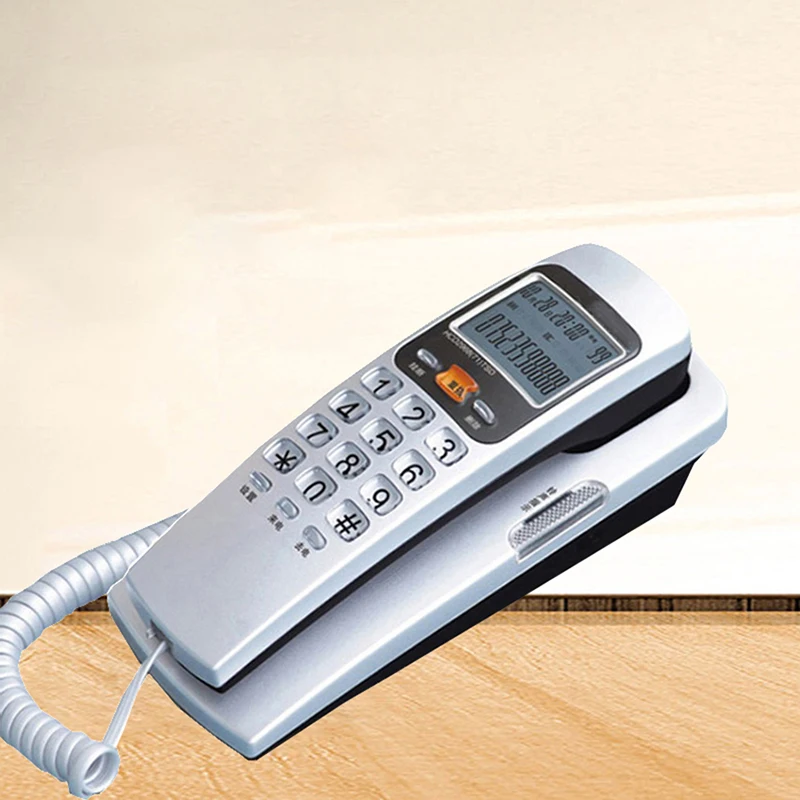 Corded Phone Landline Telephone with FSK / DTMF Caller ID, Ringtone Adjustment, Support Callback for Home Office