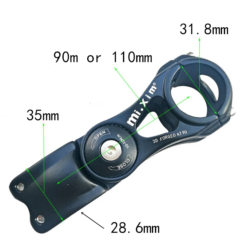 MTB Road Bicycle Stem Riser Adjustable Bike Handlebar Stem fiting Stem 28.6 Fork Extension Stem 31.8*110mm 90mm City Bike part