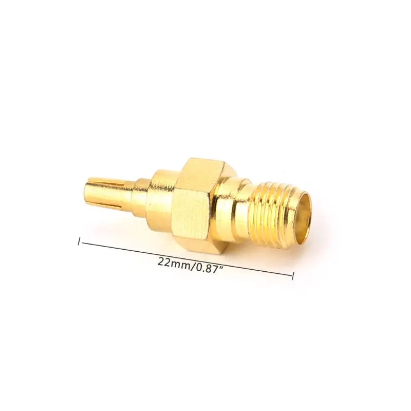 CRC9 Male Plug To SMA Female Jack RF Connector Coaxial Converter Adapter Straight Y98E