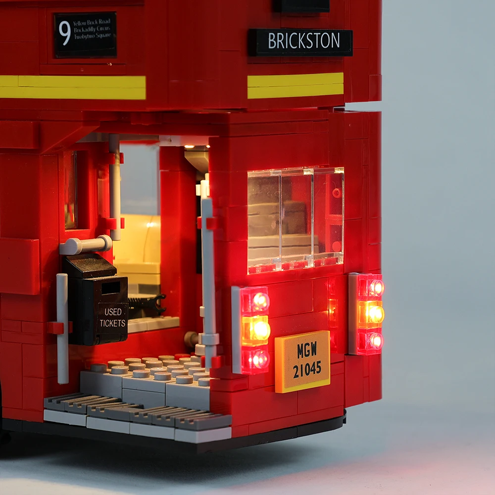 Led ชุดสำหรับ Creator London Bus 10258เข้ากันได้กับ21045 1266 10775ชุดของเล่น DIY ชุดไม่บล็อกตัวต่อ