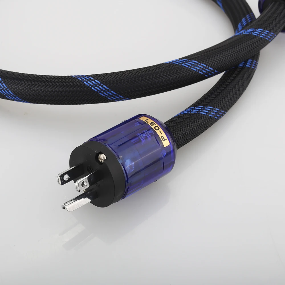 HI-End ทองแดงบริสุทธิ์สายไฟสาย Audiophile สายไฟ CableUS ปลั๊กรูปที่8 IEC C7 IEC สายไฟ HIFI