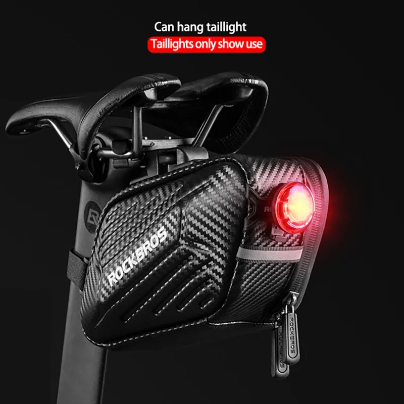 ROCKBROS Rainproof Bike Saddle Bag Large Capacity Bicycle Pannier Cycling Tail Rear Pouch Bag Reflective Bicycle Accessories