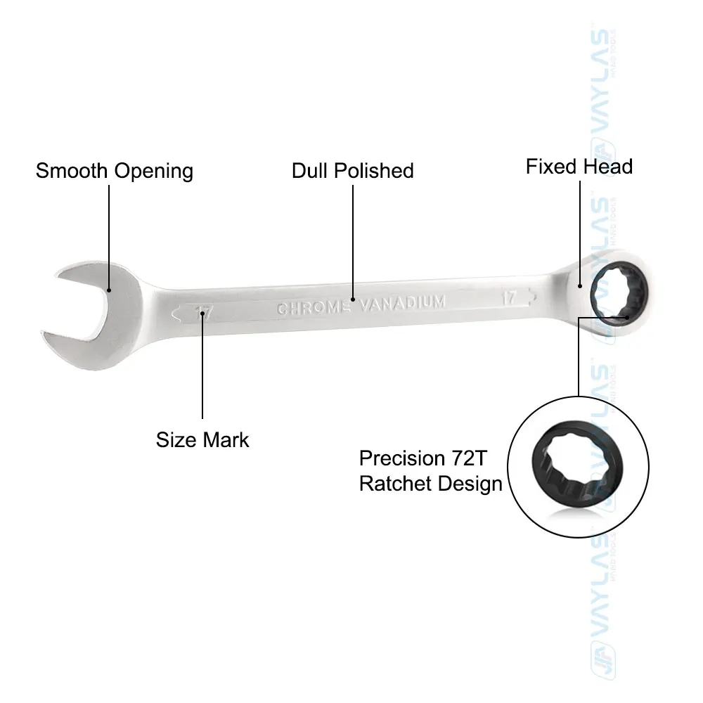 6mm Ratchet Spanner Combination wrench a set of keys ratchet skate tool gear ring wrench ratchet handle Chrome Vanadium