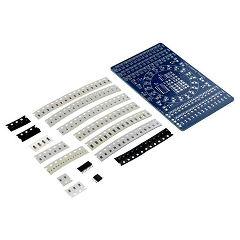 Rotating LED SMD NE555 Soldering Practice Board DIY Kit Fanny Skill Training DIY Kit Electronic PCB Board Module Suit Retail