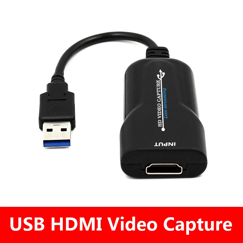 Dispositivo de captura de vídeo HDMI 1080P, tarjeta de captura de vídeo HDMI a USB, Dongle, registro de juego, transmisión en vivo, transmisión Local