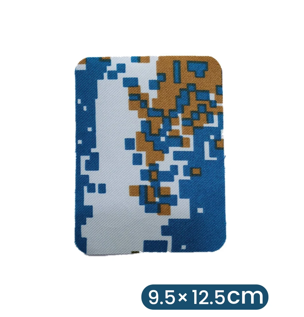 1PC Oval Quadrat 9,5*12,5 cm 11*14cm Hot Melt Kleber Camouflage Kleber Bügeln Patch imitation Denim Nähen Knie Ellenbogen DIY Kleidungsstück – Detail 7
