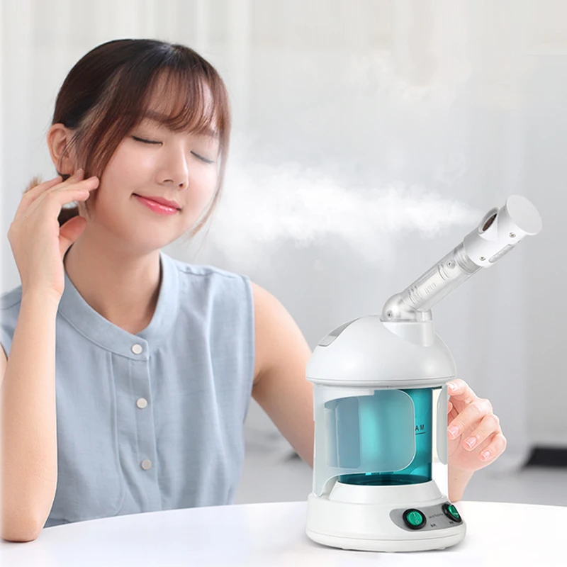 Portable Vapour Ozone Vaporizador Facial Steamer Face Care Skin Relax Moisturizer Beauty Aroma Herbal Steaming Face Spa Device