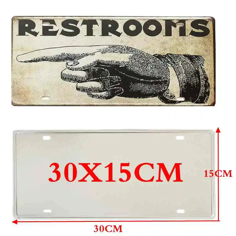 France Poland Thailand Tin Plate Travel Souvenir Poster Vintage Metal Sign For Wall Art Shop Bar Home Decor 30X15CM DC-0
