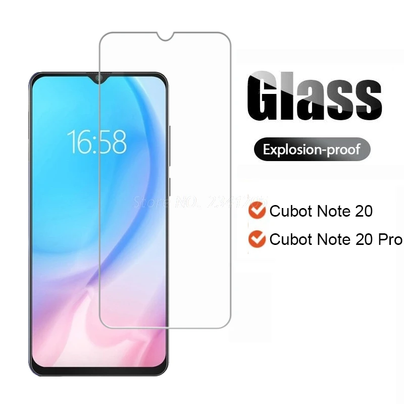 2-1Pcs Tempered Glass for Global Cubot Note 20 Smartphone Film Protective GLASS on Cristal Cubot Note 20 Pro Screen Protector