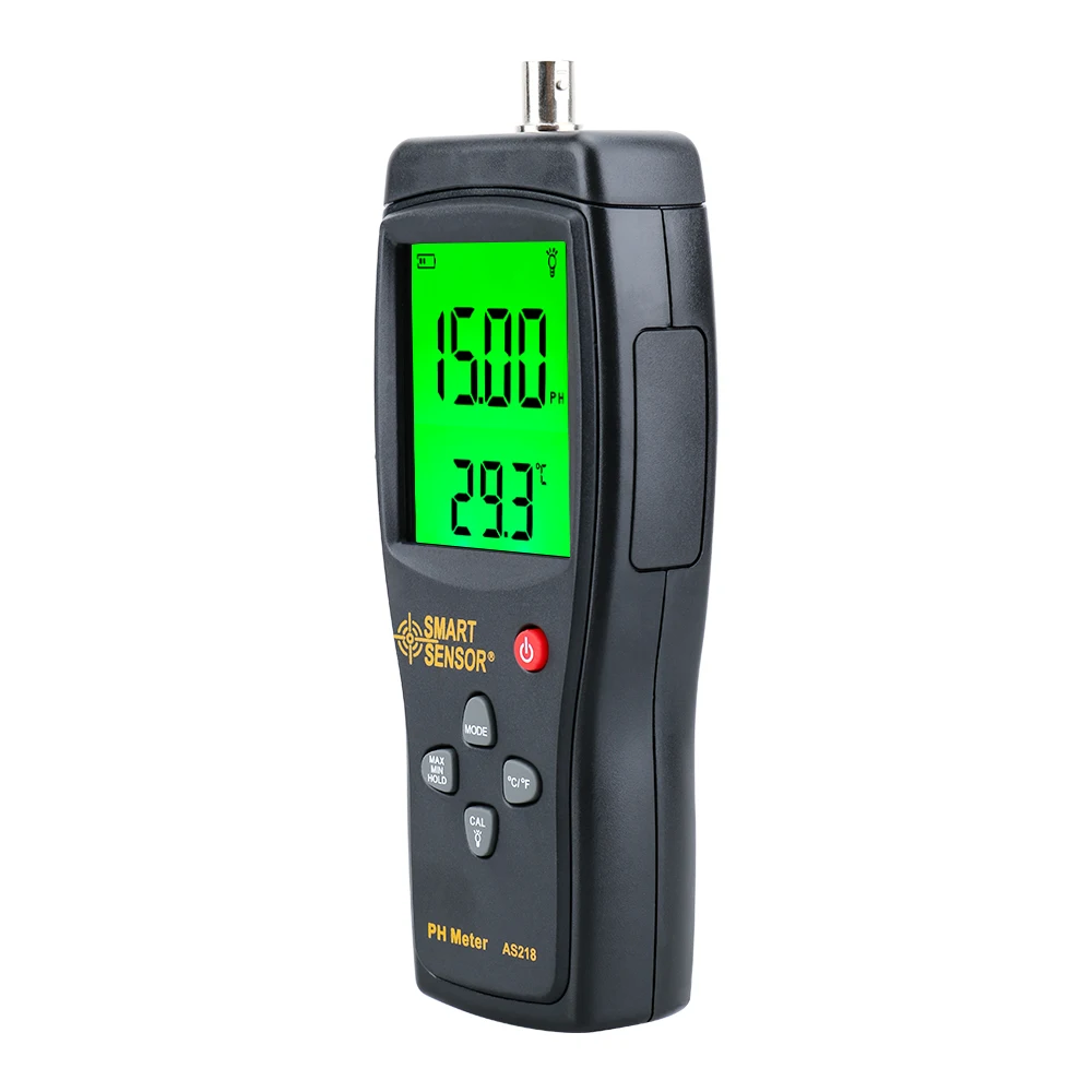 Imagem -03 - Medidor de ph Digital Medidor ph Testador Smartsensor As218 0.00 14.14.00ph Umidade Instrumento Medição Água ph Acidez Medidor