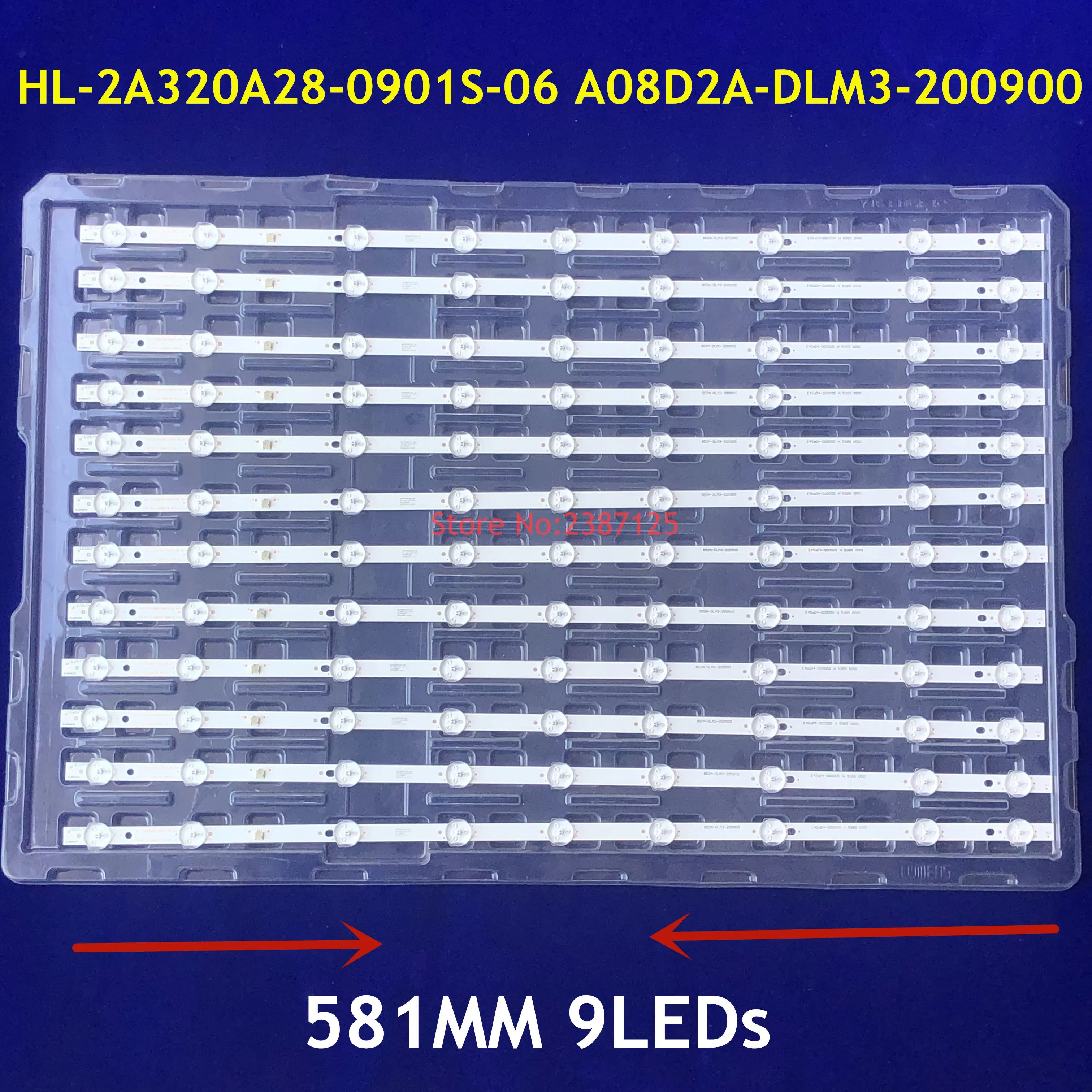 30PCS 3VLED Strip For STV-32LED15 HL-2A320A28-0901S-06 A0 8D2A-DLM3-200900 SQY32LB_2X9_MPCB_V 32DLE250 32DLE252 HV320WHB-N80