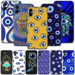 Blue Nazar Boncuğu Evil eye Phone Case For Apple iPhone 15 14 13 12 11 Pro Max XS Max XR X 7 8 Plus 13 12 Mini Cover Shell