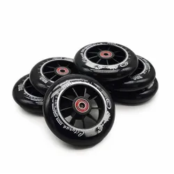 ROSELLE-rodamiento de patinaje 85A para CITYRUN, rueda de velocidad en línea, neumáticos de patines 110, 6, 8 unids/lote, color negro, 110mm x 24mm, con ABEC-9, 608RS