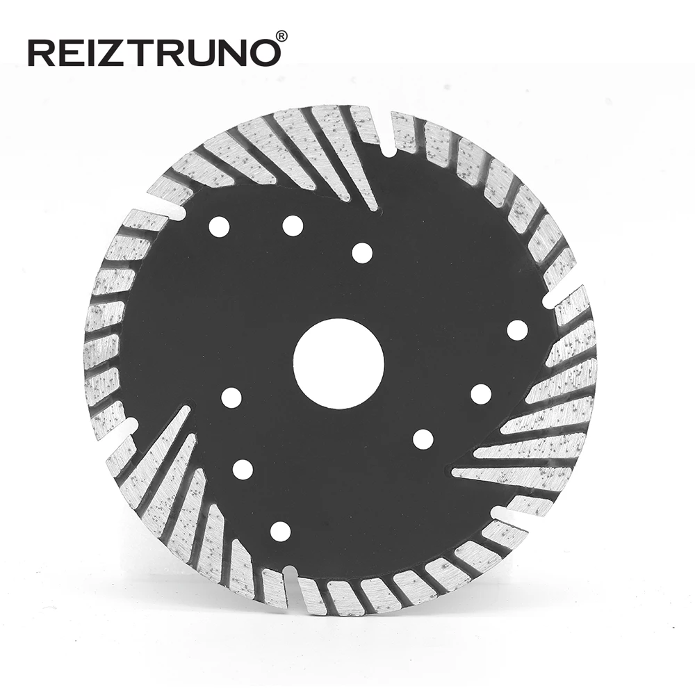 Denti di protezione inclinati con lama Turbo diamantata da 4 "/4.5"/5 "/6"/7 "per utensile da taglio in granito Premium per calcestruzzo di pietra uso asciutto o umido