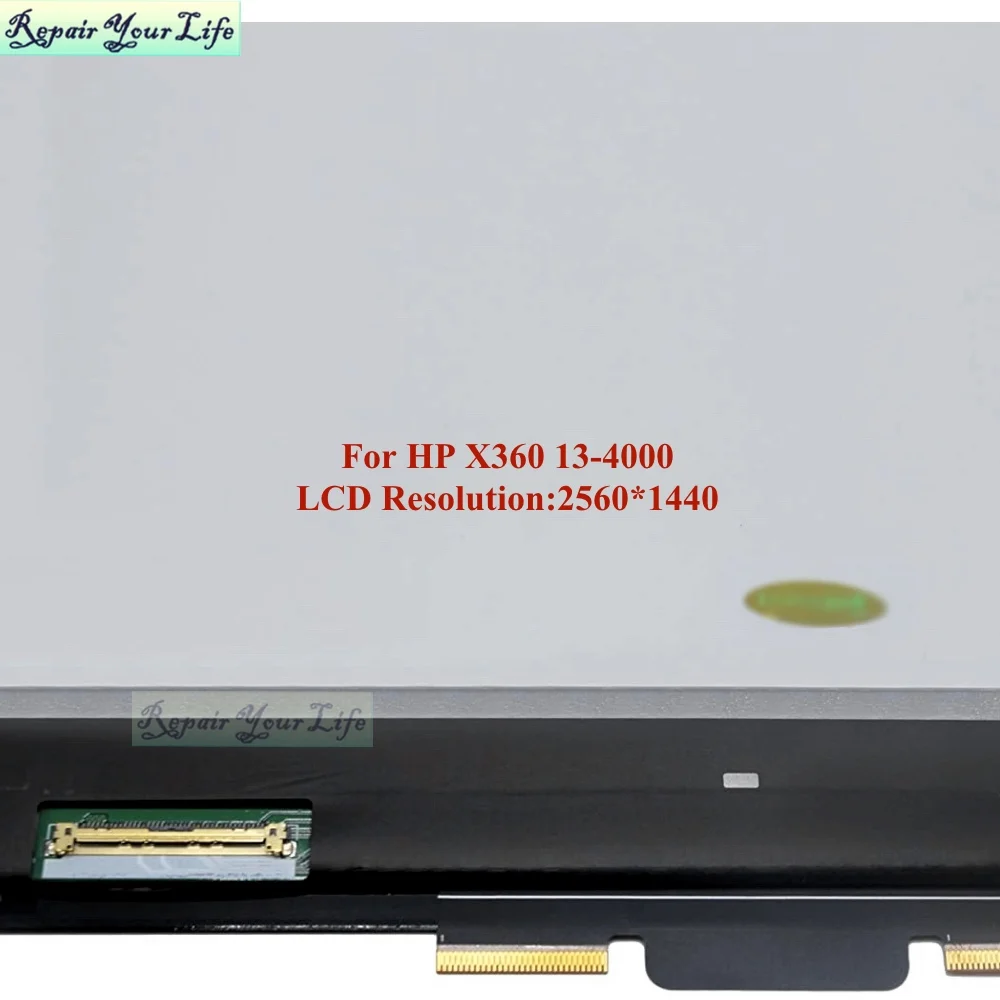Imagem -04 - Matriz Nova do Conjunto da Tela Lcd do Portátil Lp133qh1-spa1 para hp Spectre X360 134000 13t-4000 13-4102tu 3k Qhd 40 Pinos Fhd 30 Pinos