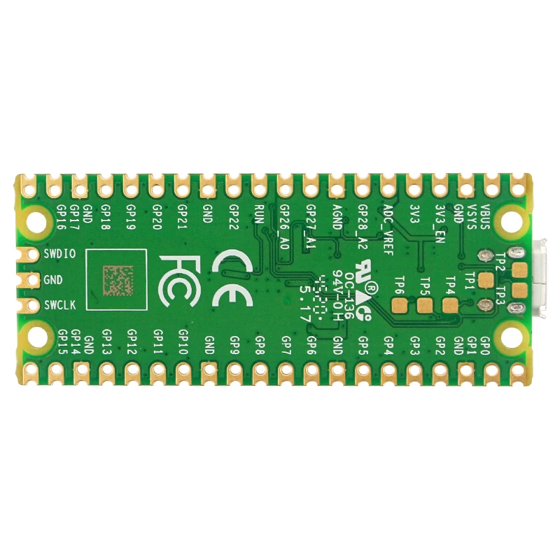Raspberry Pi Pico Board RP2040 Chip High Performance Low Power Dual-core ARM Cortex M0+ Processor Flexible Microcontroller