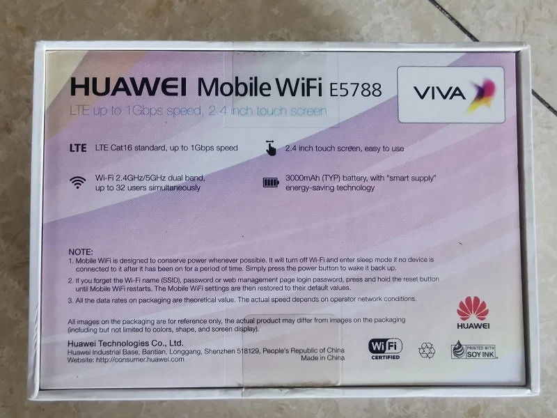 Imagem -05 - Original Huawei E5788 E5788u-93a Móvel Wifi 1g dl Velocidade Suporte Nfc Bluetooth Transmissão de Dados e Acordar pk m1 Mf980 Novo