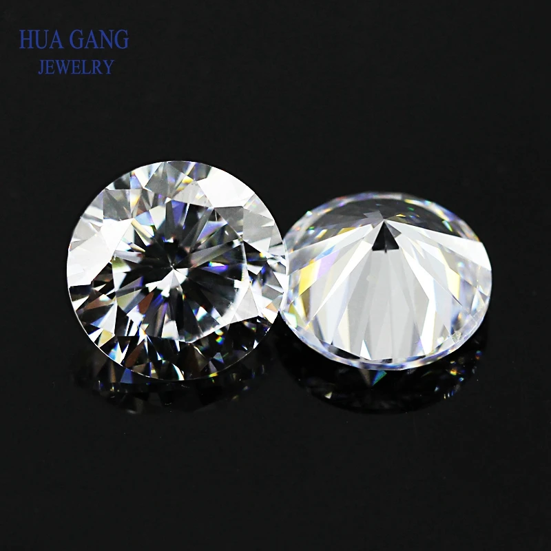 10 Hearts And 10 Arrow Cut Moissanite 0.5ct 1.0ct 2.0 Carat D Color VVS Round Cut Lab Grown Loose Moissanite Stone Test Positive