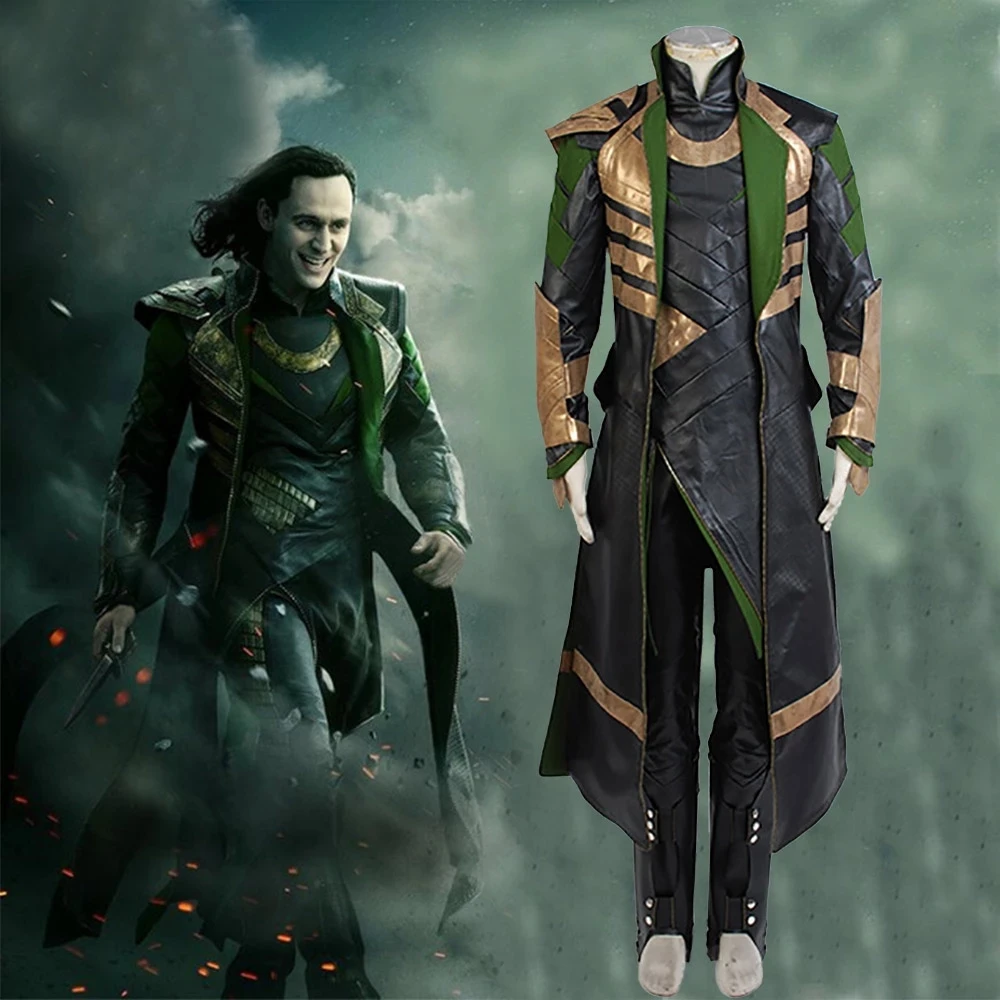 Stage Show Thor Costume The Dark World Cosplay Loki Costume  Uniform Cosplay Halloween Carnival Men Costume