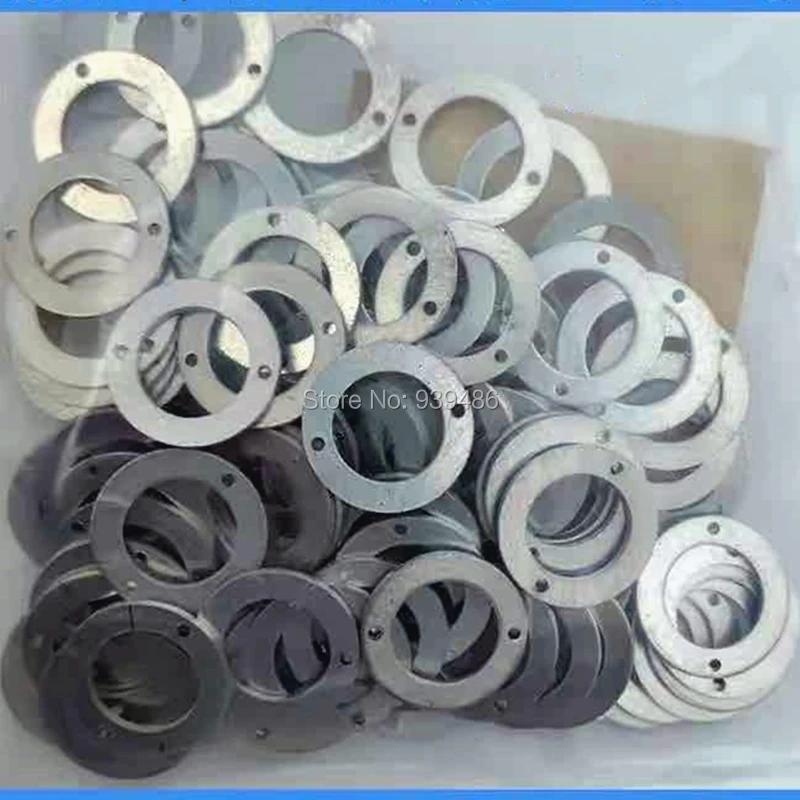 Junta de aluminio para inyector de riel común diésel, arandela de cobre de 2 agujeros, válvula de salida de aceite, herramienta de reparación de cuña de sellado, 100 piezas, 12x19x1