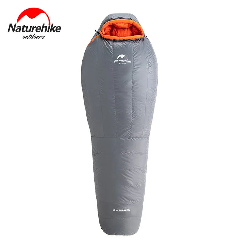 Imagem -02 - Naturehike-ulg Múmia Ganso Bolsa de Dormir 20d Nylon Impermeável Portátil Inverno Acampamento ao ar Livre Bolsa de Dormir Quente 800fp Novo