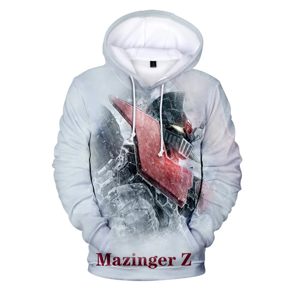 2021 New 3D Print Mazinger Z Hoodies Men/Women High Quality Fashion Loose Sweatshirt Game Streetwear